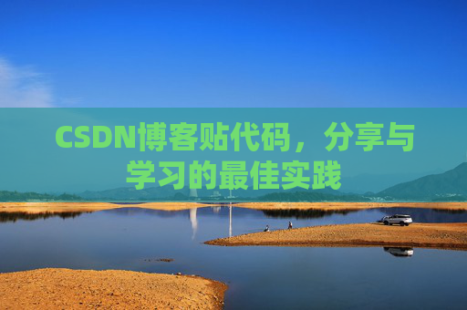 CSDN博客贴代码，分享与学习的最佳实践